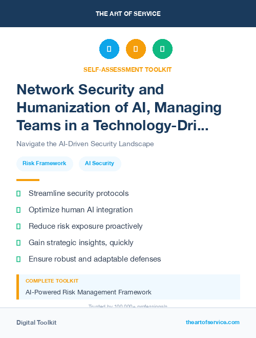 Network Security and Humanization of AI, Managing Teams in a Technology-Driven Future Kit