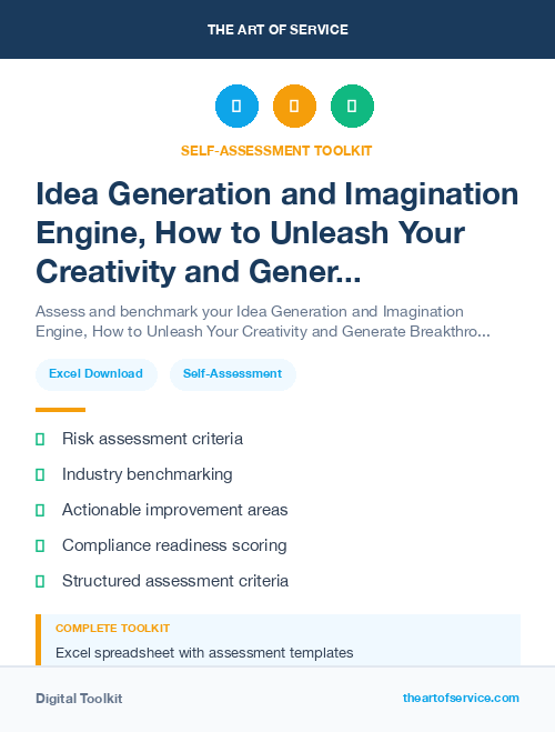 Idea Generation and Imagination Engine, How to Unleash Your Creativity and Generate Breakthrough Ideas for Your Business Kit