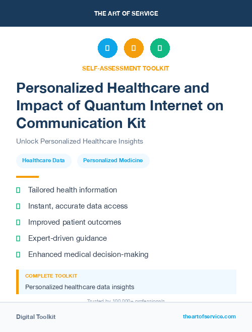 Personalized Healthcare and Impact of Quantum Internet on Communication Kit