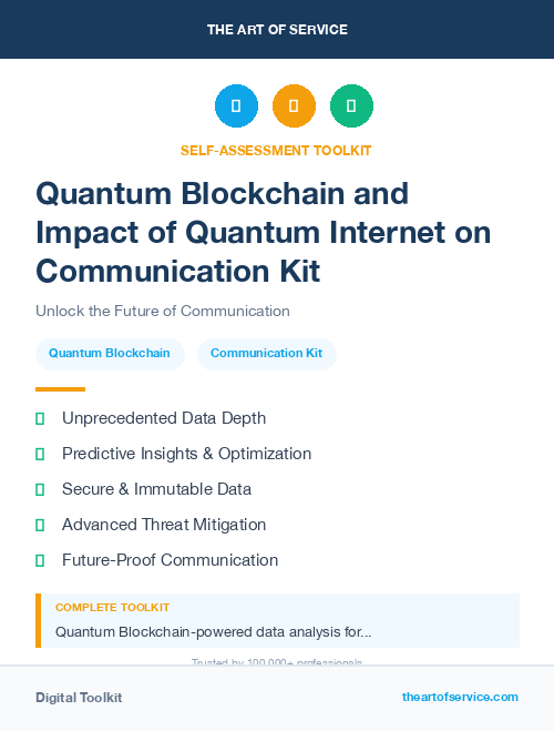 Quantum Blockchain and Impact of Quantum Internet on Communication Kit