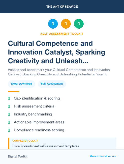 Cultural Competence and Innovation Catalyst, Sparking Creativity and Unleashing Potential in Your Team Kit