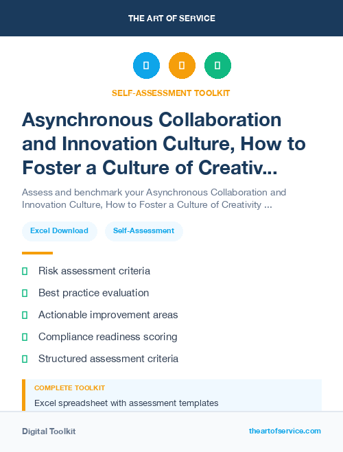 Asynchronous Collaboration and Innovation Culture, How to Foster a Culture of Creativity and Collaboration in Your Organization Kit