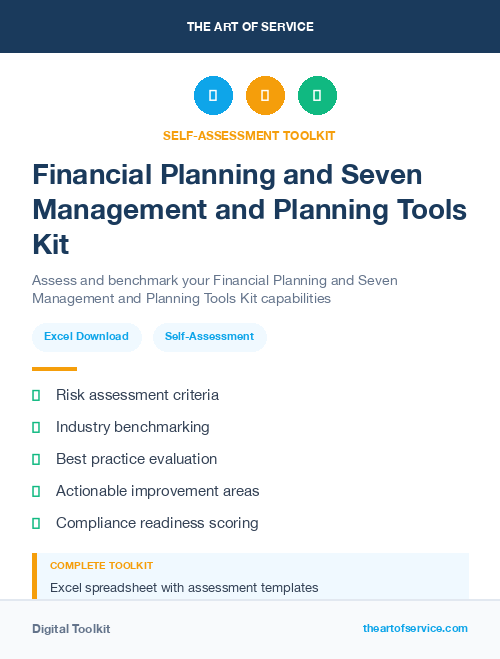 Financial Planning and Seven Management and Planning Tools Kit