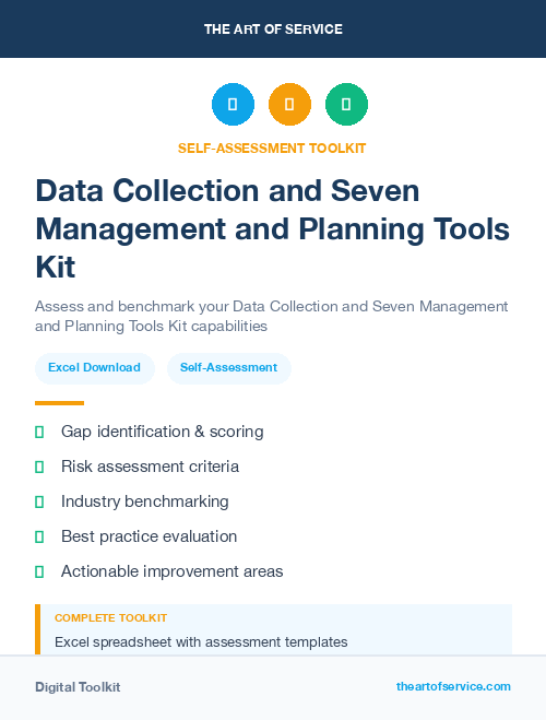 Data Collection and Seven Management and Planning Tools Kit