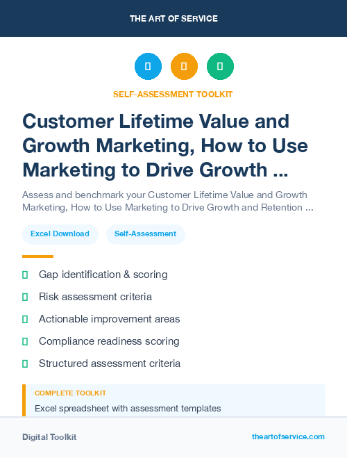 Customer Lifetime Value and Growth Marketing, How to Use Marketing to Drive Growth and Retention Kit