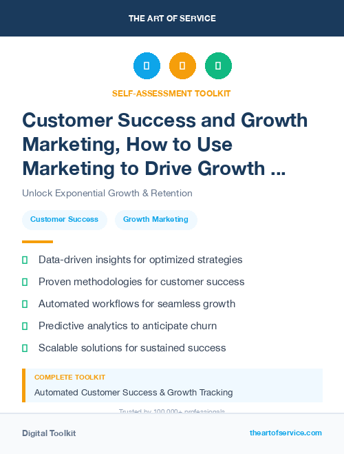 Customer Success and Growth Marketing, How to Use Marketing to Drive Growth and Retention Kit