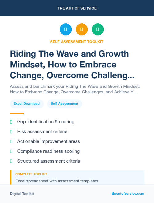 Riding The Wave and Growth Mindset, How to Embrace Change, Overcome Challenges, and Achieve Your Full Potential Kit