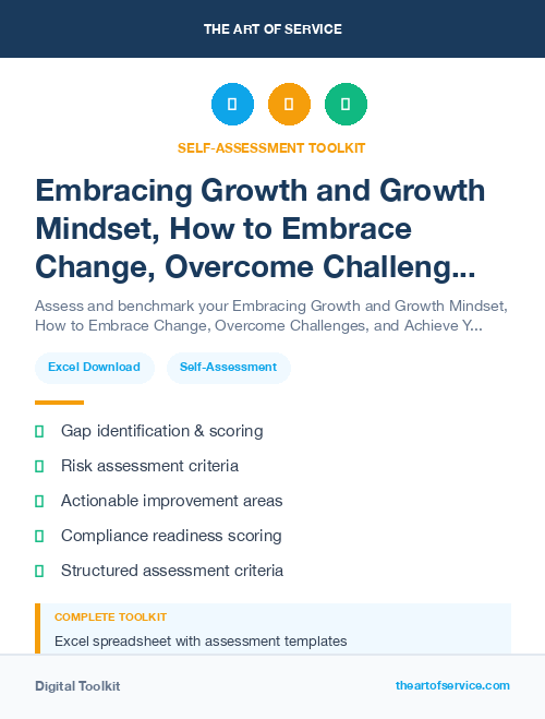 Embracing Growth and Growth Mindset, How to Embrace Change, Overcome Challenges, and Achieve Your Full Potential Kit