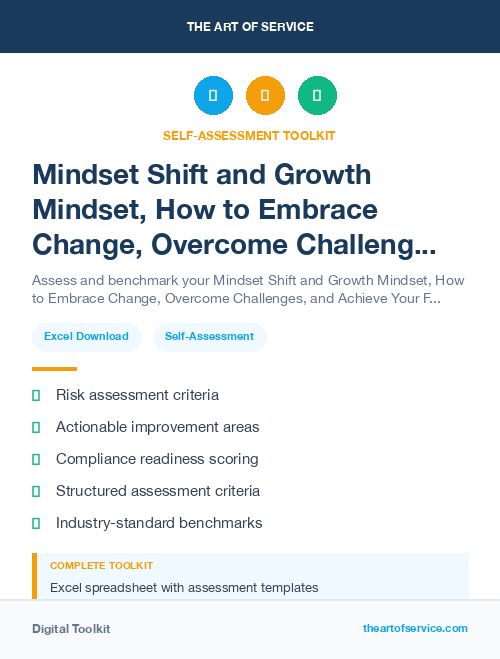 Mindset Shift and Growth Mindset, How to Embrace Change, Overcome Challenges, and Achieve Your Full Potential Kit