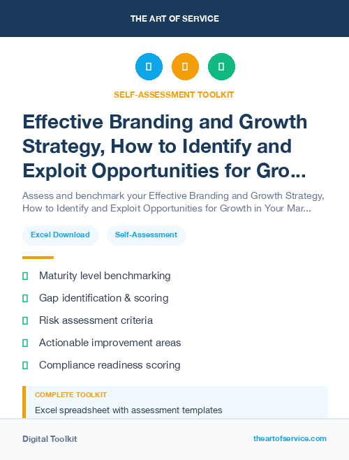 Effective Branding and Growth Strategy, How to Identify and Exploit Opportunities for Growth in Your Market Kit