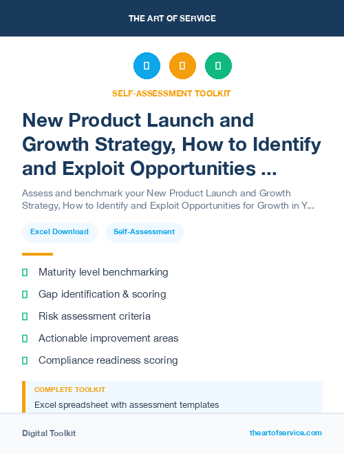 New Product Launch and Growth Strategy, How to Identify and Exploit Opportunities for Growth in Your Market Kit