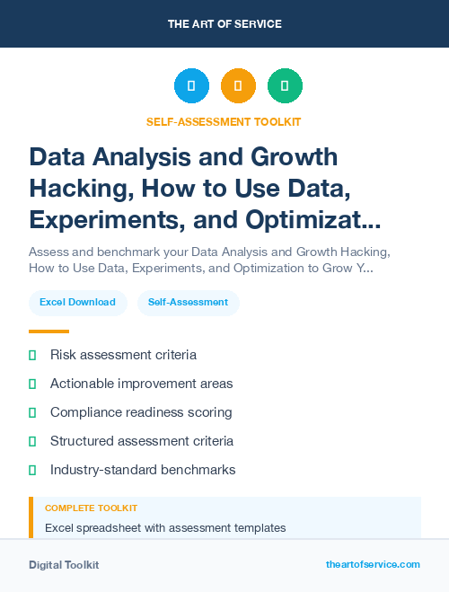 Data Analysis and Growth Hacking, How to Use Data, Experiments, and Optimization to Grow Your Business Fast Kit