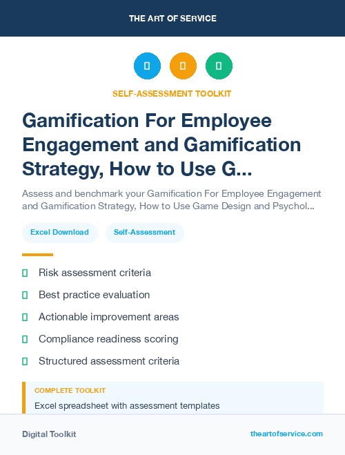 Gamification For Employee Engagement and Gamification Strategy, How to Use Game Design and Psychology to Motivate and Engage Your Employees, Customers, and Users Kit