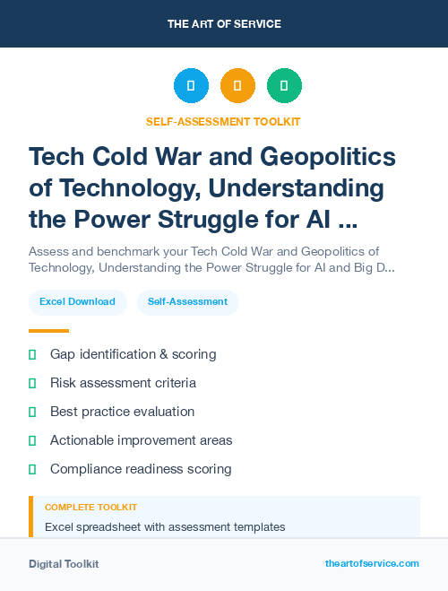 Tech Cold War and Geopolitics of Technology, Understanding the Power Struggle for AI and Big Data Kit
