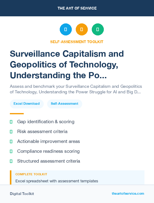 Surveillance Capitalism and Geopolitics of Technology, Understanding the Power Struggle for AI and Big Data Kit