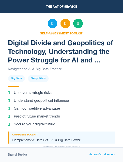 Digital Divide and Geopolitics of Technology, Understanding the Power Struggle for AI and Big Data Kit