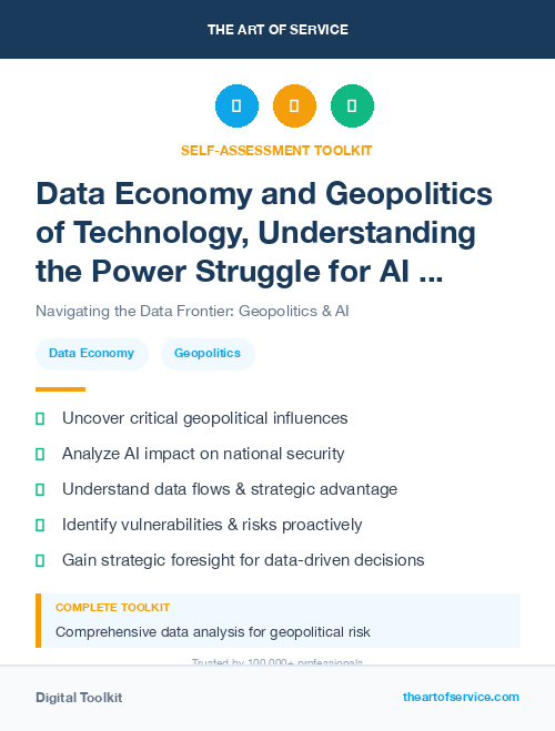 Data Economy and Geopolitics of Technology, Understanding the Power Struggle for AI and Big Data Kit