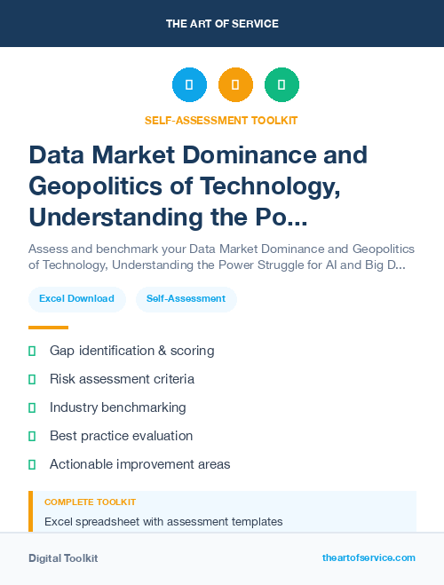 Data Market Dominance and Geopolitics of Technology, Understanding the Power Struggle for AI and Big Data Kit