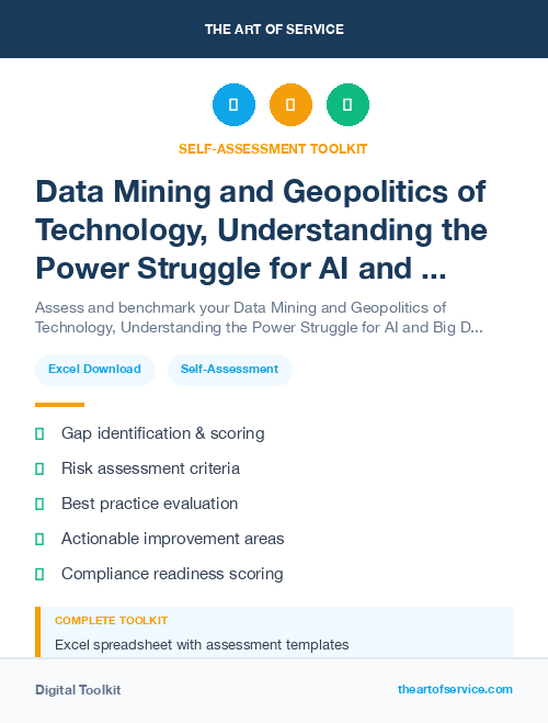 Data Mining and Geopolitics of Technology, Understanding the Power Struggle for AI and Big Data Kit