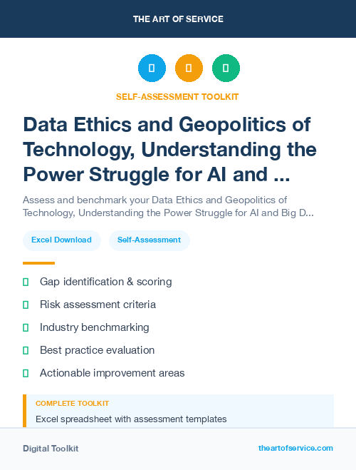 Data Ethics and Geopolitics of Technology, Understanding the Power Struggle for AI and Big Data Kit