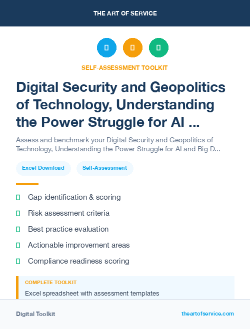 Digital Security and Geopolitics of Technology, Understanding the Power Struggle for AI and Big Data Kit