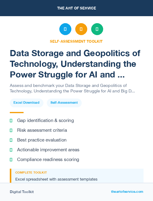 Data Storage and Geopolitics of Technology, Understanding the Power Struggle for AI and Big Data Kit