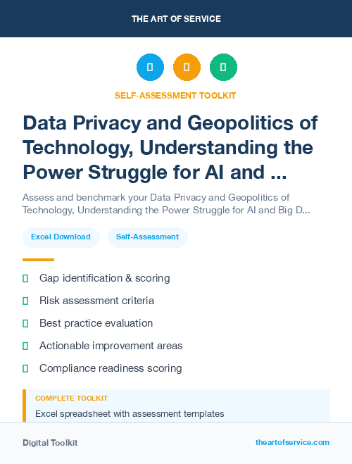 Data Privacy and Geopolitics of Technology, Understanding the Power Struggle for AI and Big Data Kit