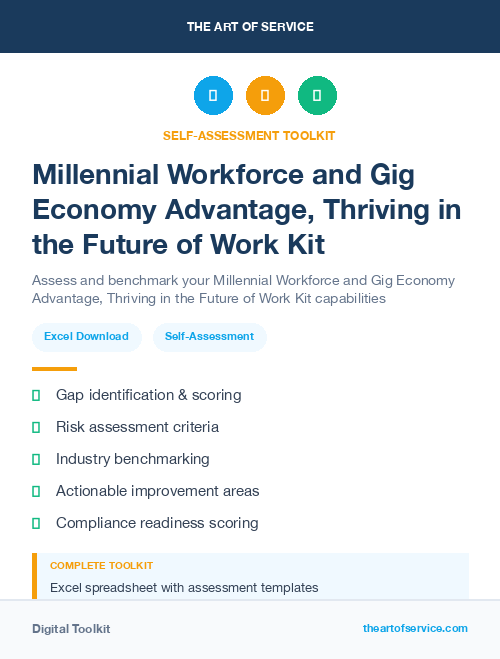 Millennial Workforce and Gig Economy Advantage, Thriving in the Future of Work Kit
