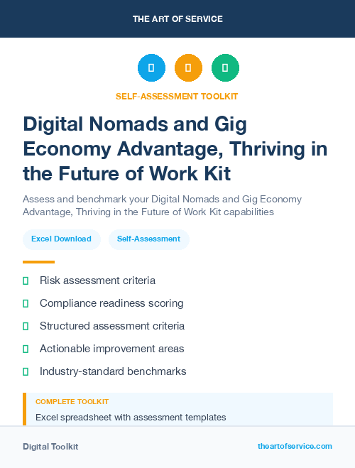 Digital Nomads and Gig Economy Advantage, Thriving in the Future of Work Kit