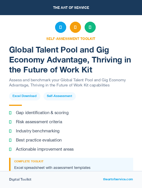 Global Talent Pool and Gig Economy Advantage, Thriving in the Future of Work Kit