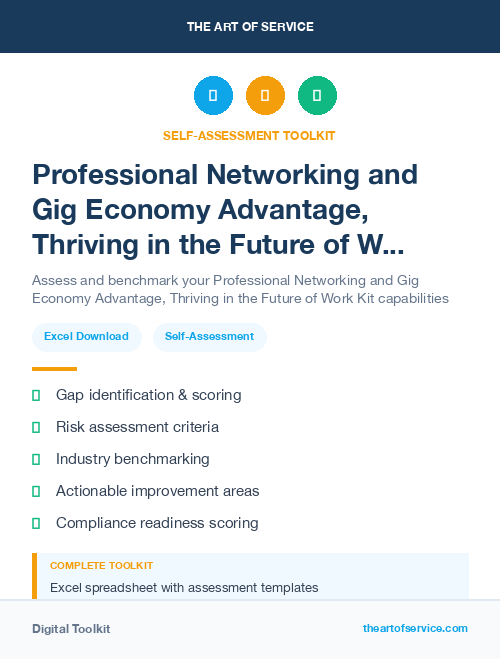 Professional Networking and Gig Economy Advantage, Thriving in the Future of Work Kit