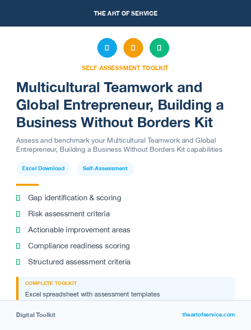 Multicultural Teamwork and Global Entrepreneur, Building a Business Without Borders Kit