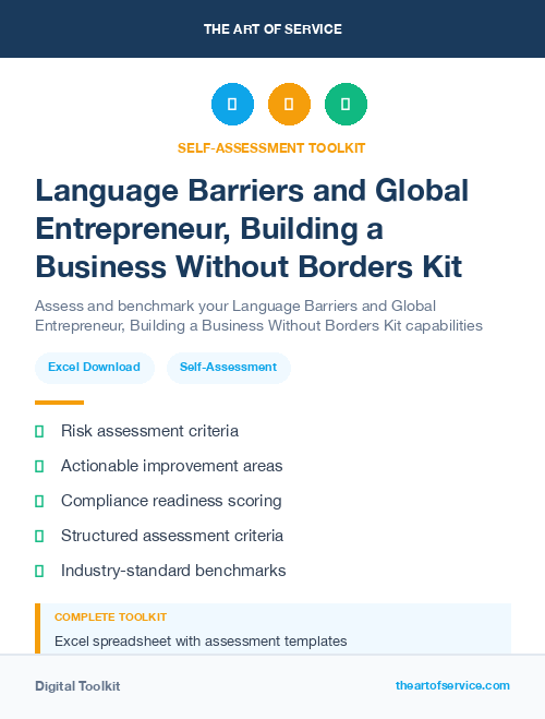 Language Barriers and Global Entrepreneur, Building a Business Without Borders Kit