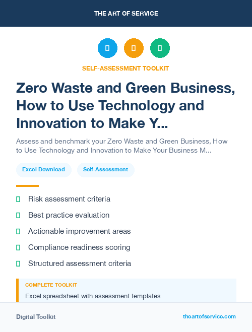 Zero Waste and Green Business, How to Use Technology and Innovation to Make Your Business More Eco-Friendly and Sustainable Kit
