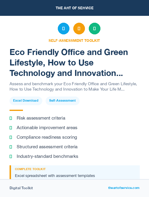 Eco Friendly Office and Green Lifestyle, How to Use Technology and Innovation to Make Your Life More Eco-Friendly and Sustainable Kit