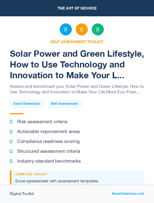 Solar Power and Green Lifestyle, How to Use Technology and Innovation to Make Your Life More Eco-Friendly and Sustainable Kit