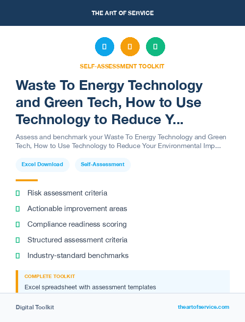 Waste To Energy Technology and Green Tech, How to Use Technology to Reduce Your Environmental Impact and Save Money Kit
