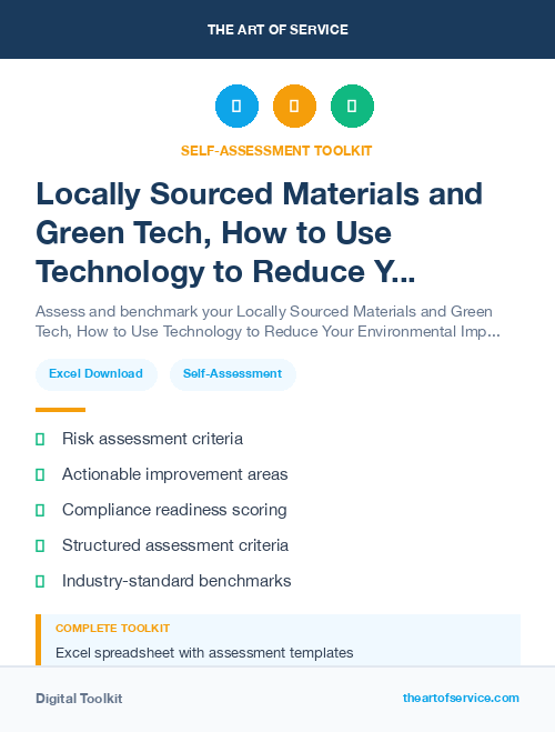 Locally Sourced Materials and Green Tech, How to Use Technology to Reduce Your Environmental Impact and Save Money Kit