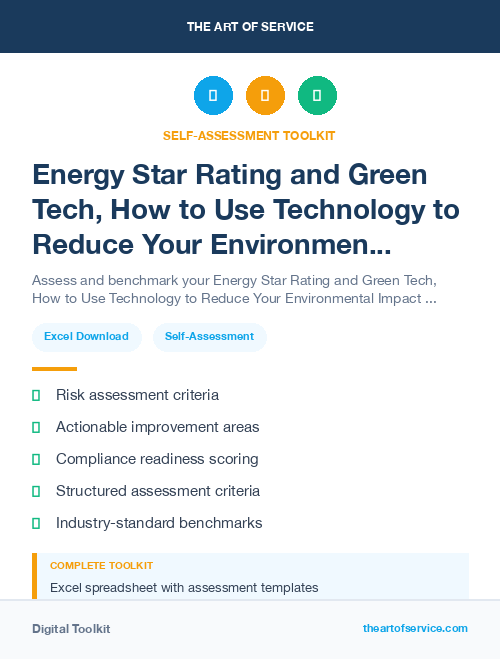 Energy Star Rating and Green Tech, How to Use Technology to Reduce Your Environmental Impact and Save Money Kit