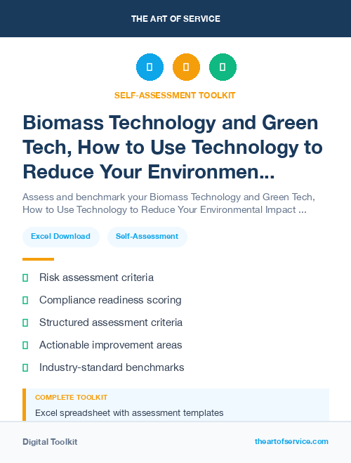 Biomass Technology and Green Tech, How to Use Technology to Reduce Your Environmental Impact and Save Money Kit
