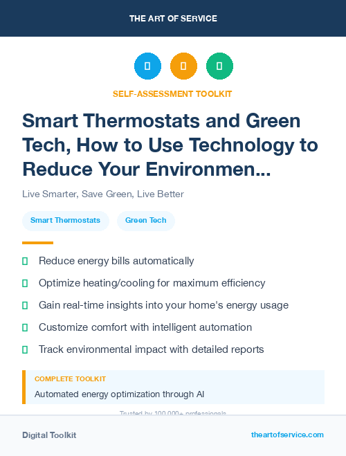 Smart Thermostats and Green Tech, How to Use Technology to Reduce Your Environmental Impact and Save Money Kit