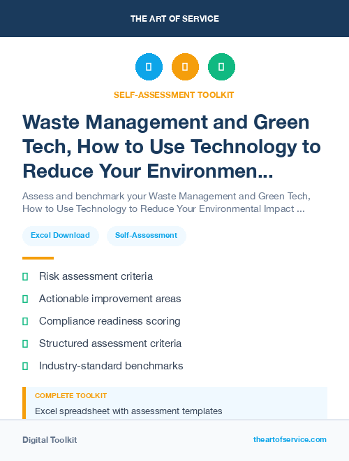 Waste Management and Green Tech, How to Use Technology to Reduce Your Environmental Impact and Save Money Kit