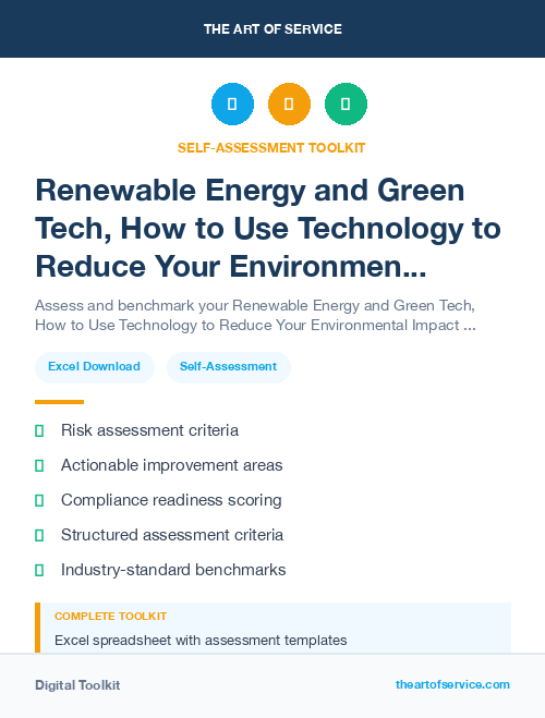 Renewable Energy and Green Tech, How to Use Technology to Reduce Your Environmental Impact and Save Money Kit