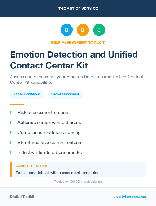 Emotion Detection and Unified Contact Center Kit