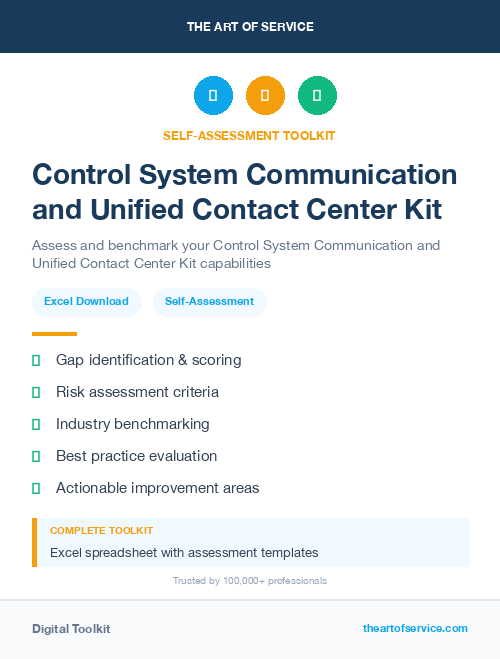 Control System Communication and Unified Contact Center Kit