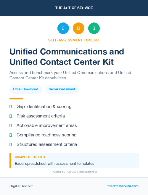 Unified Communications and Unified Contact Center Kit