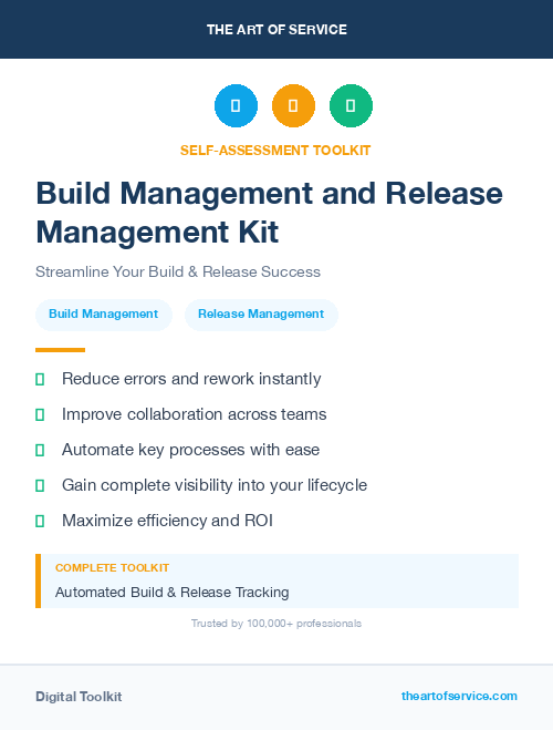 Build Management and Release Management Kit