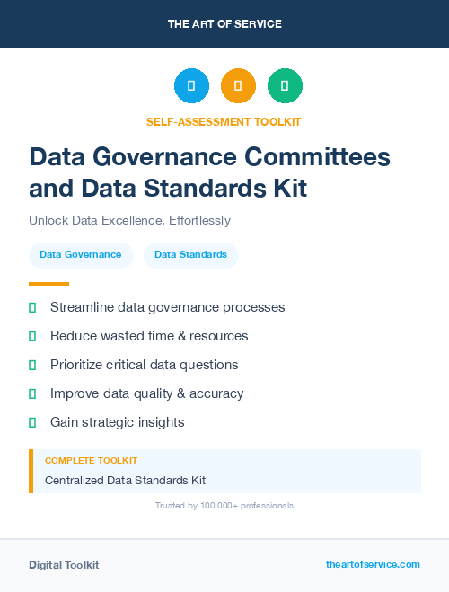 Data Governance Committees and Data Standards Kit
