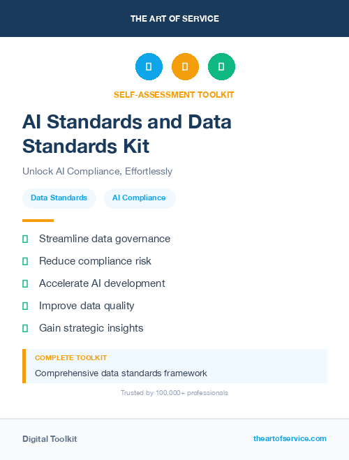 AI Standards and Data Standards Kit
