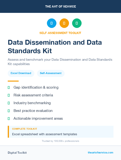 Data Dissemination and Data Standards Kit